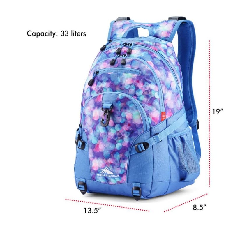 HIGH SIERRA حقيبة ظهر هاي سييرا لووب، للسفر أو العمل مع حافظة لوحي، مقاس واحد، أزرق لامع/لازوردی - Image 5